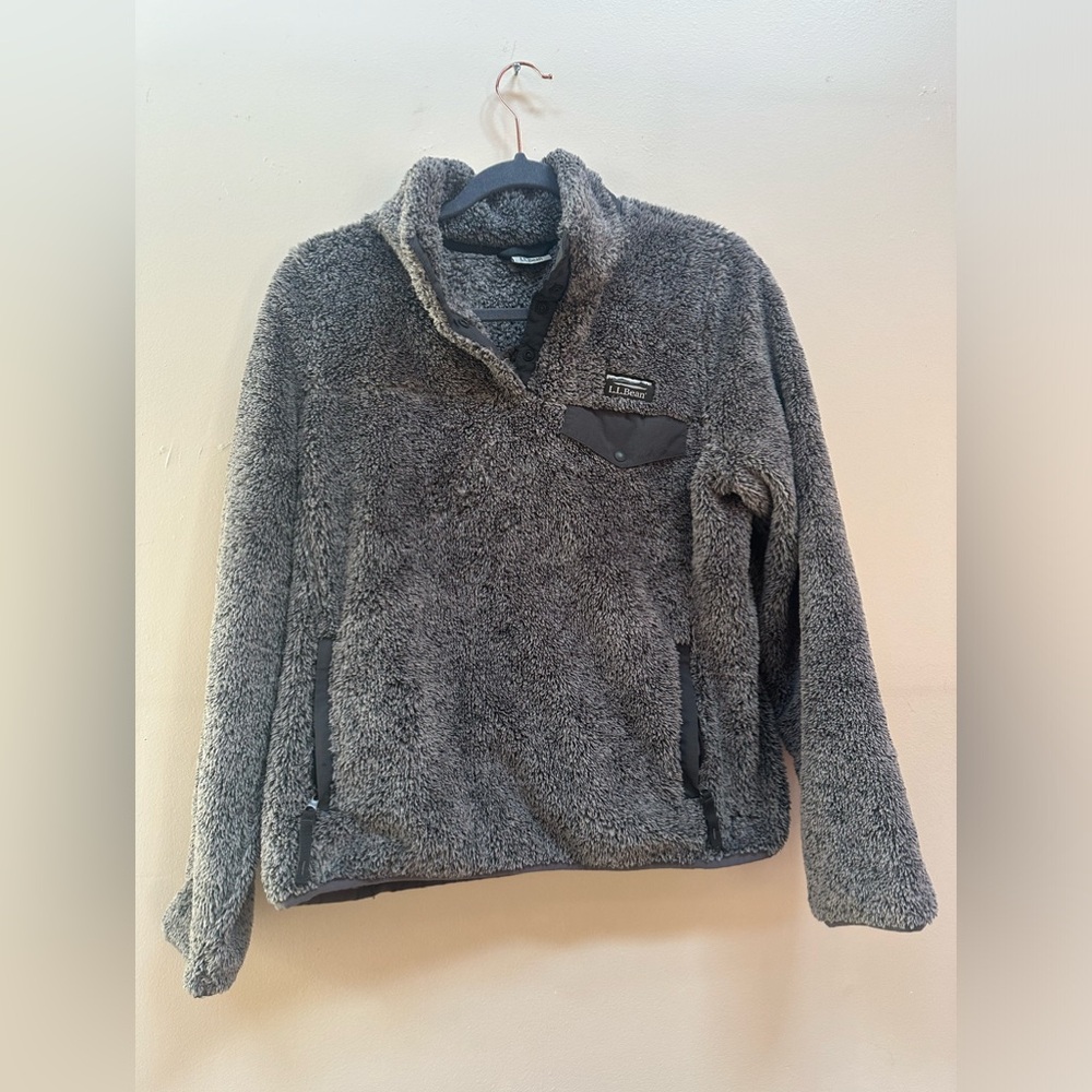 LL Beanie Sherpa soft 1/4 snap small